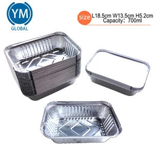 Pollution-free Aluminum Foil Container Use For Household Use And Restaurant 700ml