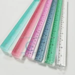 Popular customized flexible 30cm plastic protractors plastic ruler acrylic protractors acrylic ruler armhole curve ruler plastic