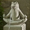 Popular sandstone zen frog garden outdoor or indoor water feature fountains