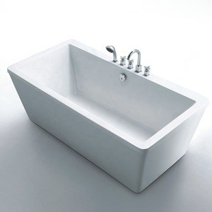 Portable Acrylic Free Standing Corner Bathtub With Whirlpool Function Massage Jacuzzi For Indoor Bathroom Spa Bath Tub System