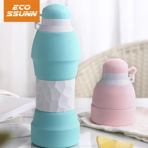 Portable Collapsible Sports Trveling Silicone Water Bottle