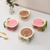 Portable Modern Plastic Refrigerator Organizer Fruit Storage Square Bins Drain Basket Lid PP Crisper Box Kitchen Accessory