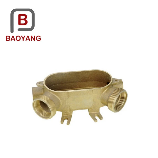 precision casting bronze water meter body brass body