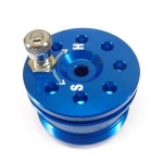 precision cnc milled aluminum hydraulic parts red anodized shock absorder cap for suspension system