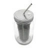 Premium Stainless Steel Mason Jar Cold Brew Coffee Maker and Iced Tea Infuser Loose Leaf Tea Mesh Filter Strainer