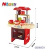 Pretend play toy kitchen set cooking toys with light and music with EN71 certificate