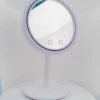 PRITECH 180 Degree Rotatable Plastic Makeup Desktop Cosmetic Led Mirror With Fan