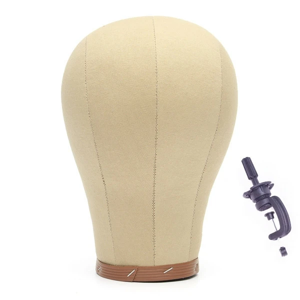 Professional Cork Canvas Block Head Mannequin For Wig Making And Styling Wig Cork Head
