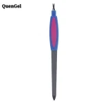 Professional Cuticle Remover Double Sided nail file and Finger Dead skin push fork cuticle callus remover with plastic handle