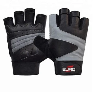 Professional Half Finger Gym Gloves | Leather Weight Lifting Gloves