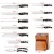 Import Professional Knife Set Stainless Steel Knife Block Set Solingen Knife from China