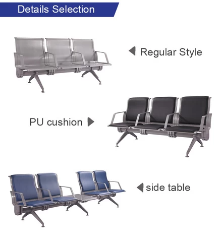 Professional Manufacture 5 seater hospital waiting room chairs