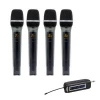 professional microphone 4 Channels UHF Wireless Microphone handheld microphone at  home