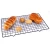 Import Professional Non-stick Coating Square Black 10x16 inch Cooling Rack, for Cookies, Pies, Cakes, and More from China
