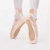 Professional Stain Face Leather Sole Pointe Shoes Ballet Pointe Shoes for Adult Dance