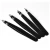 Import Professional Stainless Steel Soft Touch Black Painting Round EyebrowTweezer Straight Tweezer Set from China