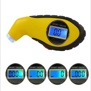 Promo mini Yellow digital LCD tire pressure gauge