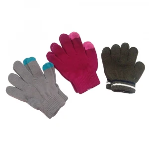 promotional five-finger acrylic mitten gloves