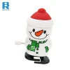 Promotional new style plastic christmas walking santa claus custom wind up toy for wholesale