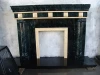 Pure hand made stone round electric fireplace