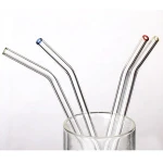 Quality Curving Glass Straw Heat-resistant Pub&Bar Accessories