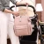Import quilted nylon diaper bag backpack,2020 new design pink diaper bag baby bag for mom send free wipe pouch and changing pad from China