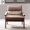 Recliner Lounge Walnut Tiger Wood Sofa Chair Single