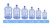 Import Recyclable PC material 5 gallon 18.9L 20 Litre drinking water bottle with handle from China