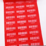 red color premium wax label printer ribbon (110x300m) for zebra, Godex TSC labeler 1 inch core