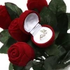Red Rose Shaped Jewelry Cases Display Packaging Gift Boxes for Necklace Earrings Ring Bracelets
