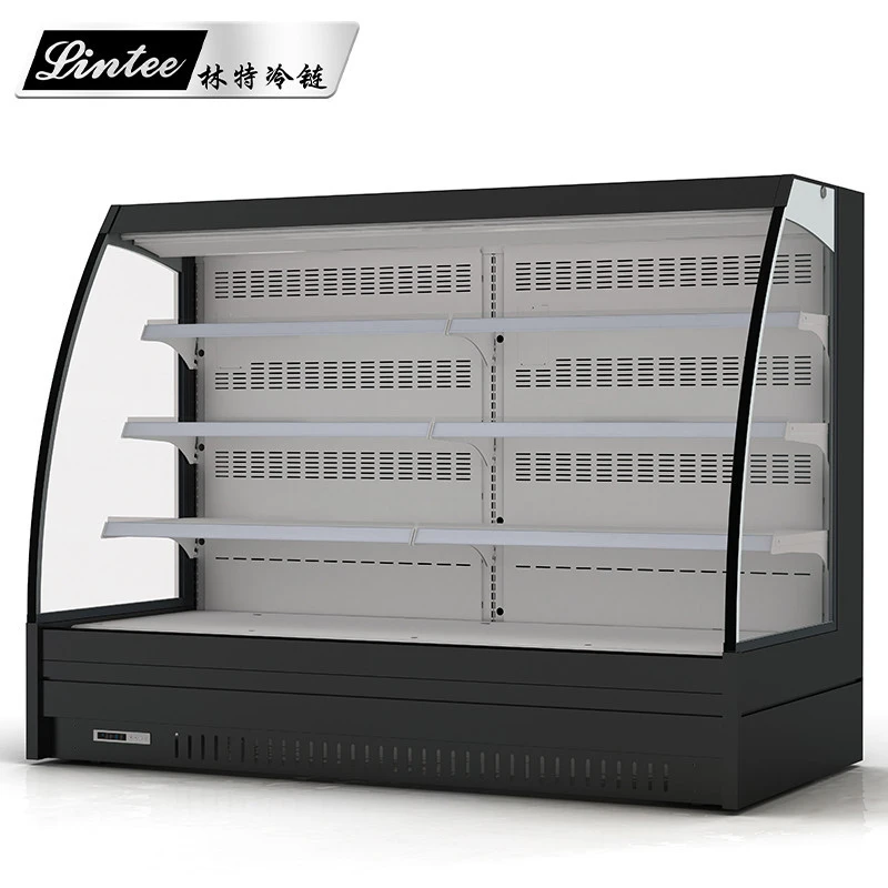 Refrigerator Showcase LED Light Customized Style Air Cooler Cooling for drinks milk fruit vegetable yogurt freezer