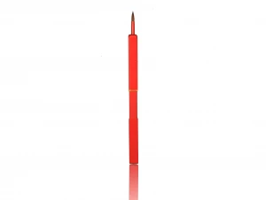 Retractable Cosmeitc Brush Eyeliner Red Aluminum Handle