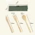 Import Reusable natural and eco-friendly 7 pcs Caring Planet Bamboo Cutlery set to-go flatware set with portable case from China