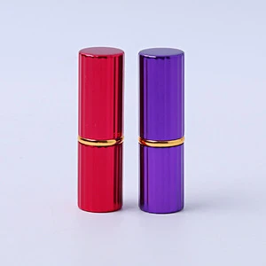 Ribbed lipstick tube aluminum gilt lipstick tube wholesale