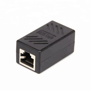 RJ45 Network Cable Connector Computer Dual-pass Module Straight Through Crystal Head 5/6/7 Expander to Connector adapter