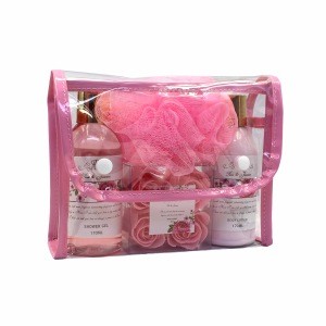Rose and jasmine scent bath and body works OEM bath gift set and bath kit for body care spa gift set shower gel lotion set