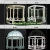 Import round outdoor marble summerhouse for garden from China