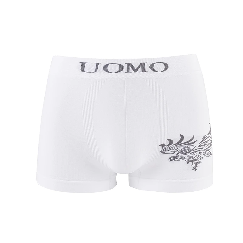 RTS-U008 new style UOMO brand wholesale in stock polyester seamfree seamless mens boxer short for men underwear boxer briefs