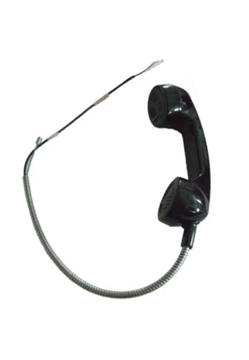 Rugged Handset with Armored Cord for public telephone, inmate telephone