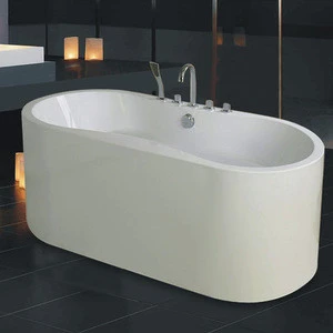 Rustic Small Cheap Clear Acrylic Whirlpool White Round Massage Bathtub