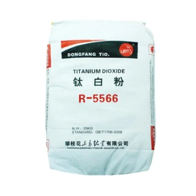 Rutile TiO2 R-5566 Titanium Widely Used in Paints, Powder Coatings, Inks, Paper, Plastics, Masterbatches