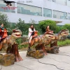Safe Amusement Park Ride Realistic Dinosaur Ride
