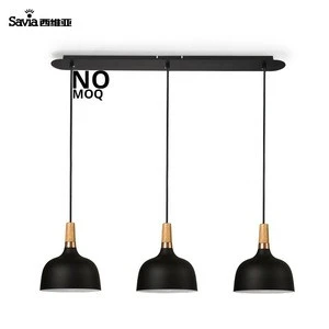 Savia Decorative E27 3*40w Aluminum/Iron/Wooden Chandelier Suspension Pendant Lamp And Hanging Lights For Home/Coffee Room