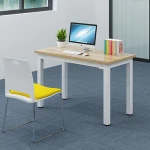 School Computer Desk, Two-Persons Wooden Table, Computer Room Training Desk, Computer Wood Table