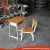 Import School Metal Wooden Cheap School Desk And Chair Set from China