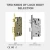 Import Security privacy minimalist safety door locks with cylinder from China