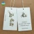 Import Shiny Emboss Gold Foil Logo Printing Swing Paper Tag Rectangle Plike Soft Touch FSC Hang tag Recycled Sustainable Swing Tickets from China