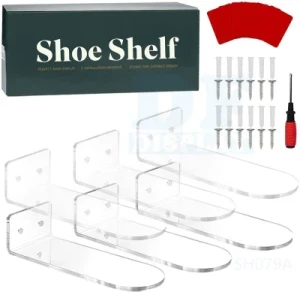 Shoe Rack Organizer 4 Tier Narrow Storage Cabinet Free Standing Shoe Racks with Wood Top Shoe Shelf