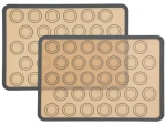 Silicone, Non-Stick, Food Safe Baking Mat, Macaron   Pack of 2
