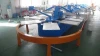 silk screen printer multicolor t-shirt screen printing machine with wood table and strong base